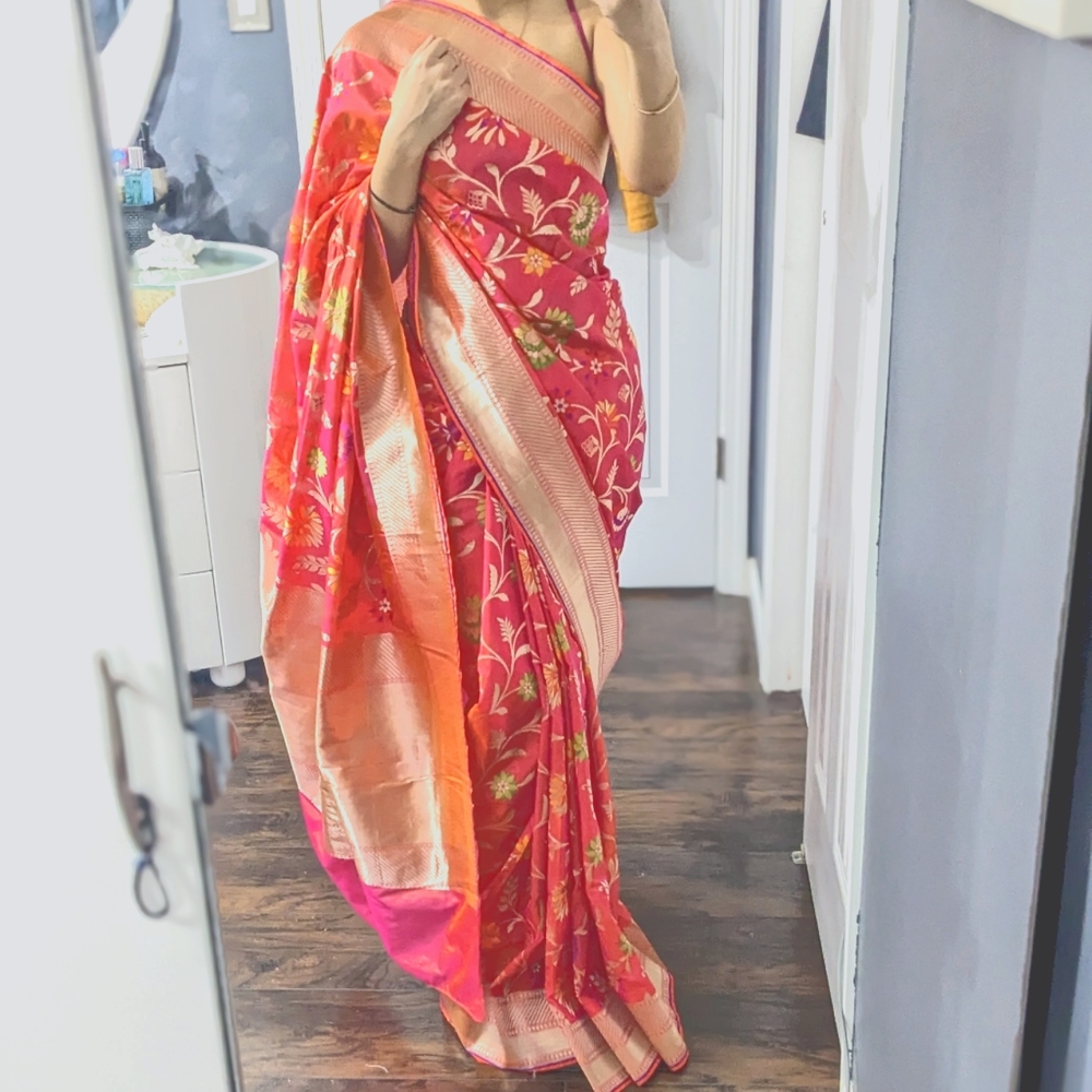 Beautiful indian silk saree -like new!